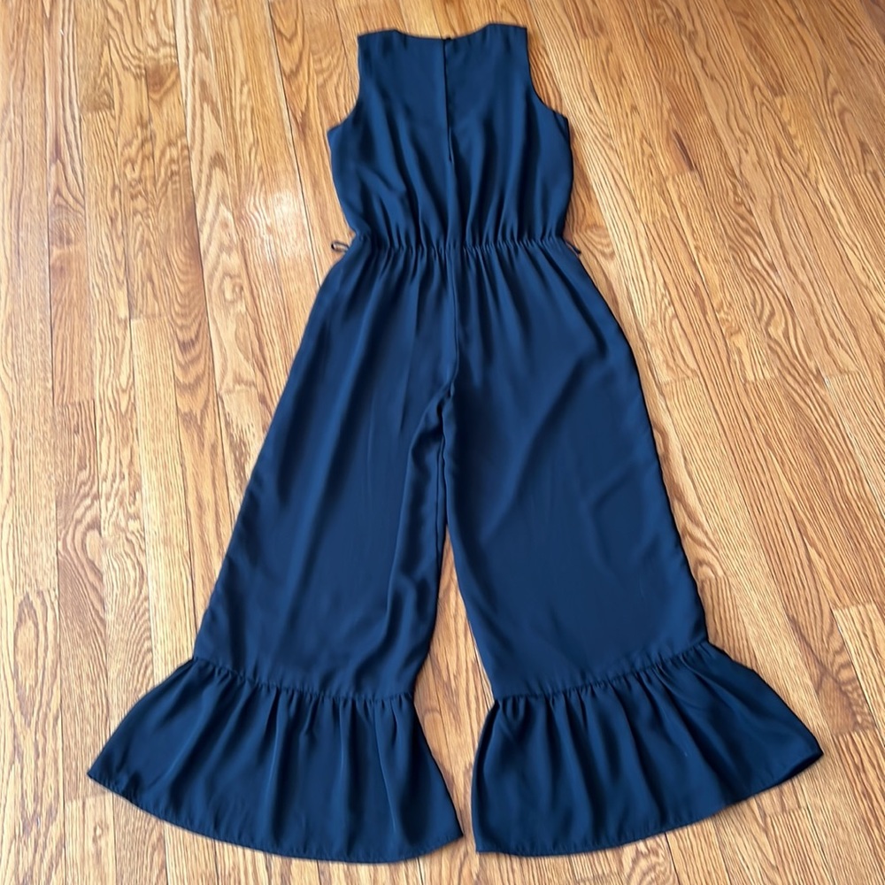 Three Eighty Two Black Ruffle Jumpsuit - image 5